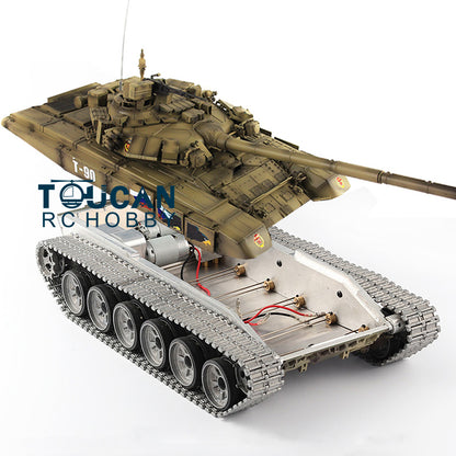 Henglong 1/16 RC Tank Model 3938 T90 W/ Metal Chassis 7.1 Version Sound Effect 360 Degrees Rotating Turret Infrared System Flash