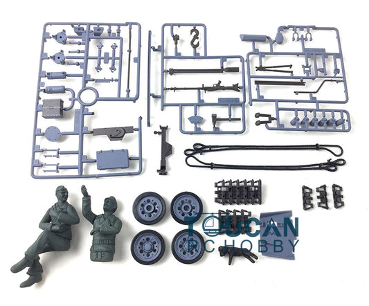 US Warehouse Henglong 1:16 Scale German Stug III 3868 RC Tank Model Decoration Plastic Parts Bag Accessories