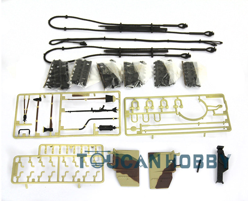 Decorate Plastic Parts Bag Henglong 1/16 Scale German King Tiger RC Tank 3888A DIY Simulation Models Spare Parts