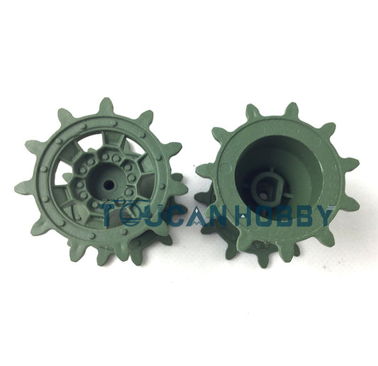 Plastic Sprockets Spare Parts for Henglong 1/16 Scale German Leopard2A6 RC Tank 3889 Remote Controlled Panzer Simulation Models