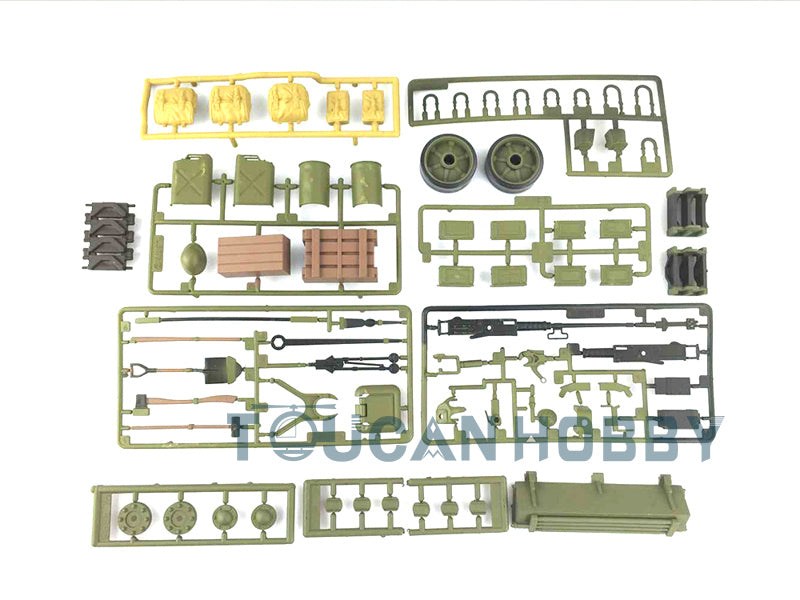 Henglong Decoration Plastic Parts Bag DIY Accessories for 1/16 Scale USA M4A3 Sherman RC Tank 3898 Remote Controlled Panzer