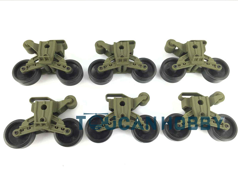 Henglong Plastic Road Wheels for 1/16 Scale USA M4A3 Sherman RC Tank 3898 Remote Controlled Military Vehicle Models