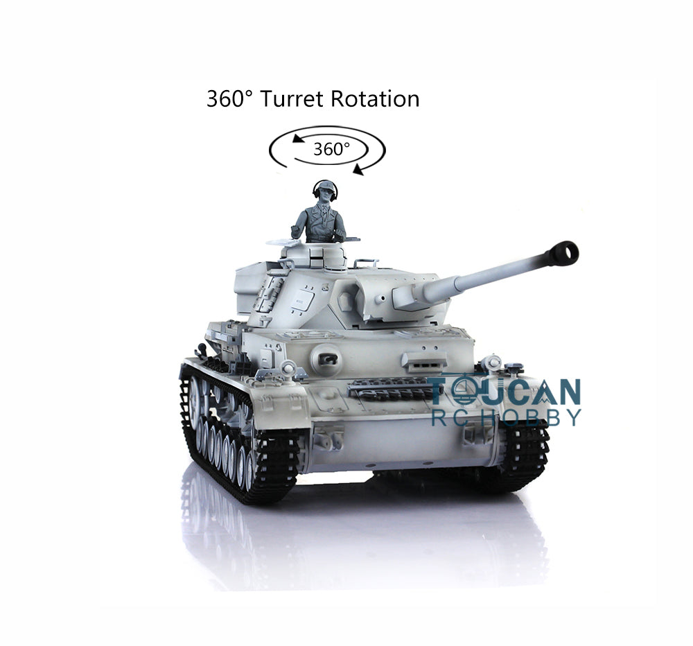 Henglong 1/16 TK7.0 Radio Control Tank Model 3859 RC Plastic German Panzer IV F2 w/ 360 Degrees Rotating Turret Infrared Battle System