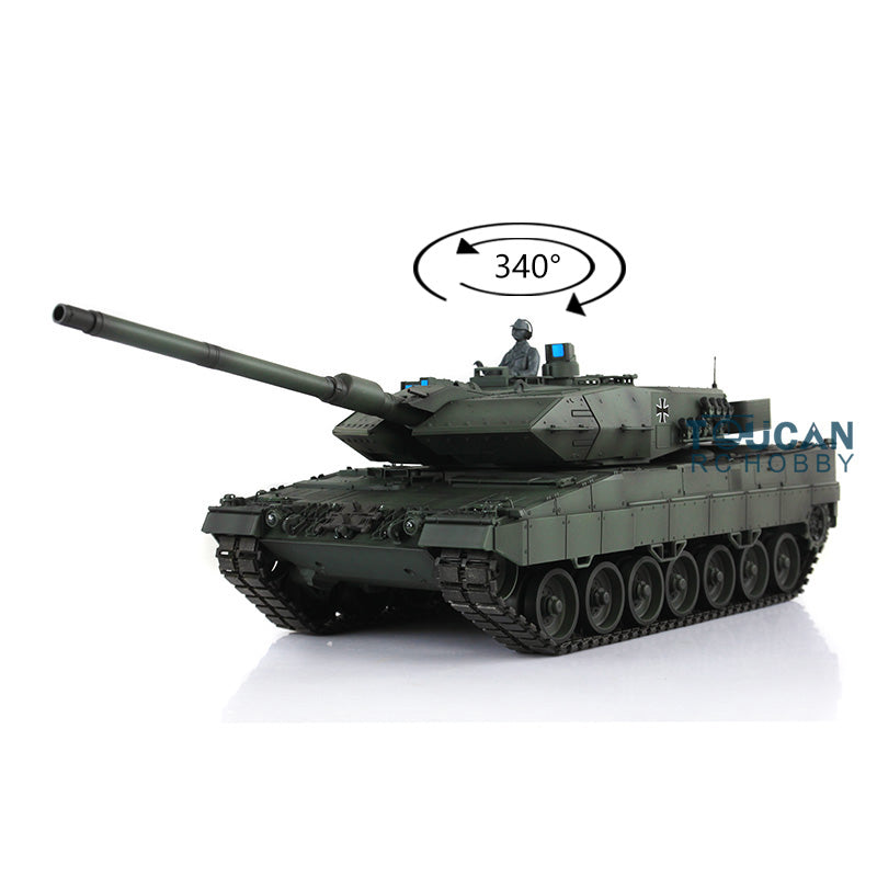 2.4Ghz Remote Control RC Tank Model Heng Long 1/16 Scale TK7.0 Main Board Leopard2A6 3889 Ready to Run Shooting BBs Turret Rotating