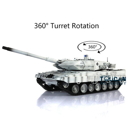 2.4Ghz 1/16 Heng Long TK7.0 Leopard2A6 RTR Remote Controller RC Tank 3889 W/ 360 Degrees Rotating Turret Infrared Receiver Smoke Unit