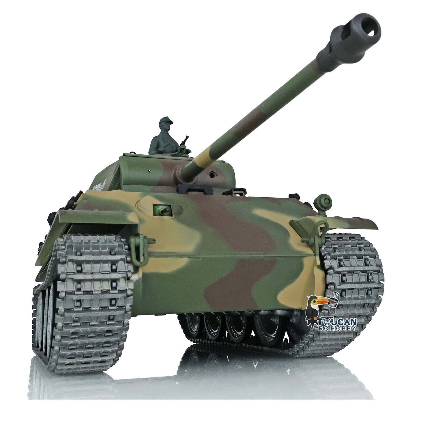 Henglong 1/16 Radio Control Tank 3879 TK7.0 ARTR German Tank Panther G w/ 360 Degrees Rotating Turret Metal Track Road Wheel