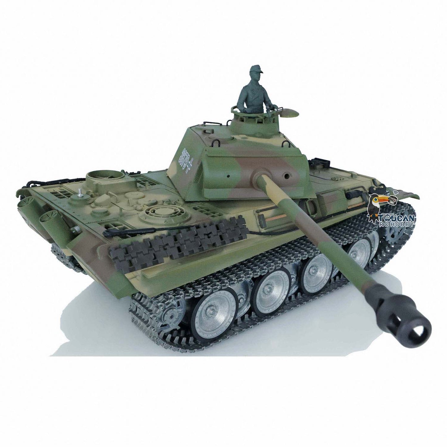 Henglong 1/16 Radio Control Tank 3879 TK7.0 ARTR German Tank Panther G w/ 360 Degrees Rotating Turret Metal Track Road Wheel