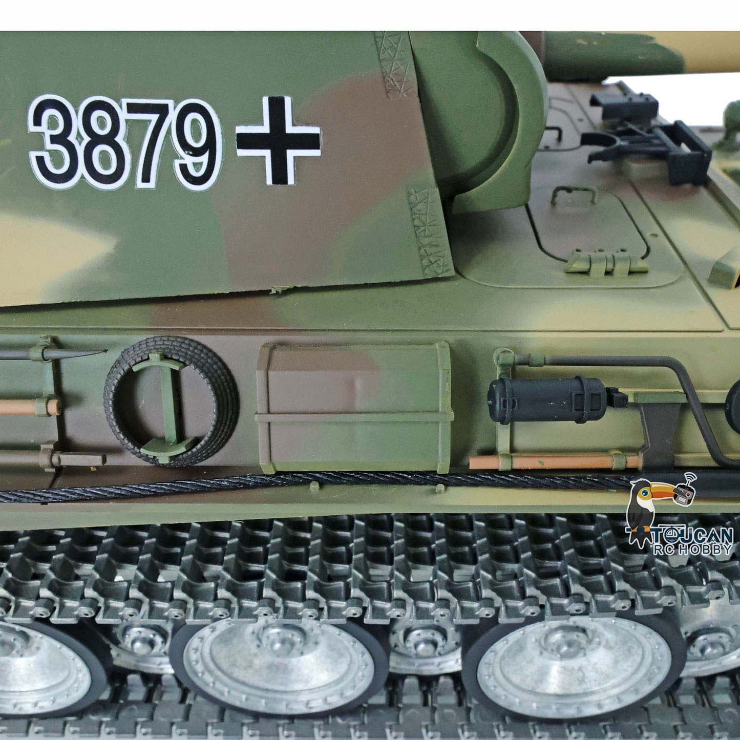 Henglong 1/16 Radio Control Tank 3879 TK7.0 ARTR German Tank Panther G w/ 360 Degrees Rotating Turret Metal Track Road Wheel