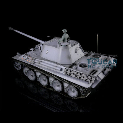 Henglong 1/16 RC Tank TK7.0 3879 Customized German Tank Panther G RTR Tank w/ 360 Degrees Rotating Turret Metal Road Wheel