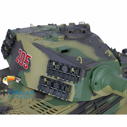 Henglong 7.0 1/16 Upgraded RC Tank Model 3888A German King Tiger w/ 360 Degrees Rotating Turret FPV Barrel Recoil Metal Tracks 2 Sound