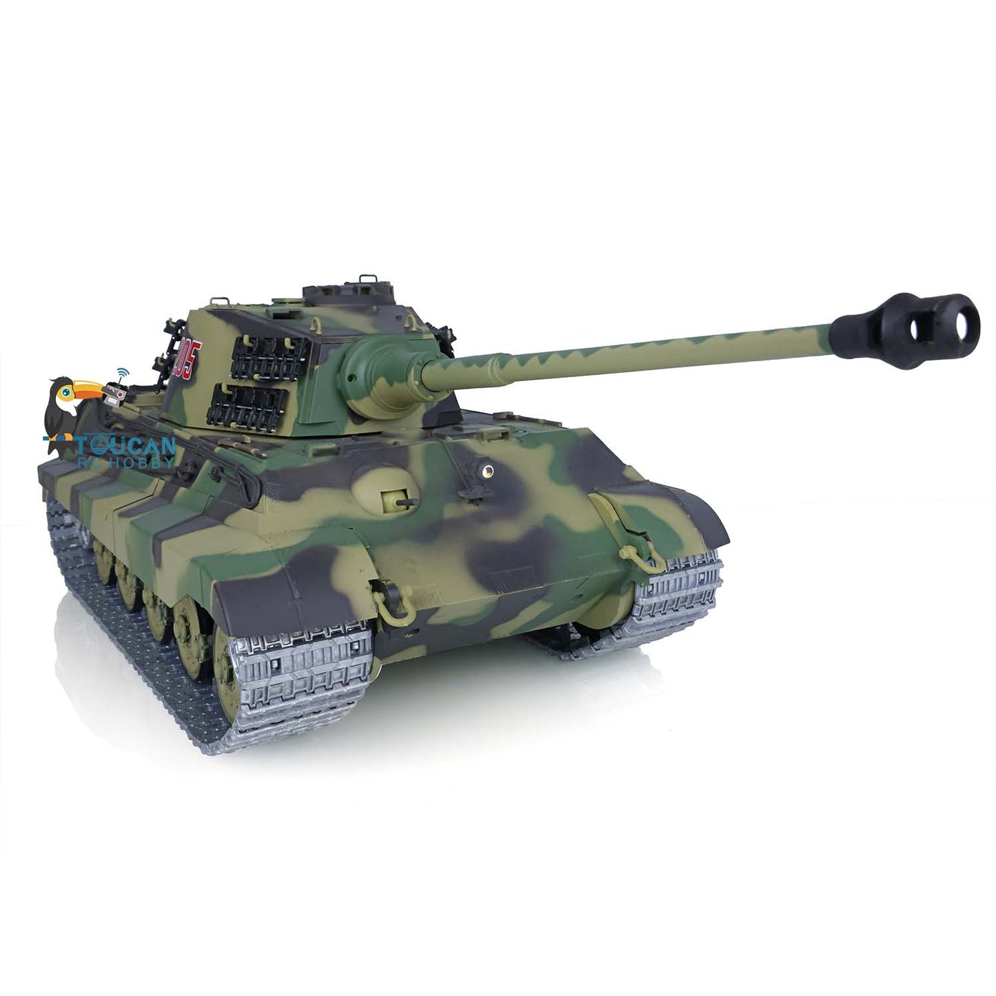 Henglong Remote Control Tank Model 3888A 1/16 TK7.0 German King Tiger RTR RC Tank Model w/ Metal Idler Sprocket Wheels Track w/o