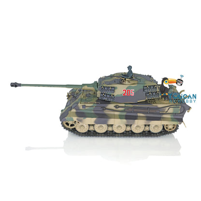 Henglong 1/16 Remote Control Tank Model 3888A 7.0 Plastic German King Tiger w/ Barrel Recoil 360 Degrees Rotating Turret Engine Sound