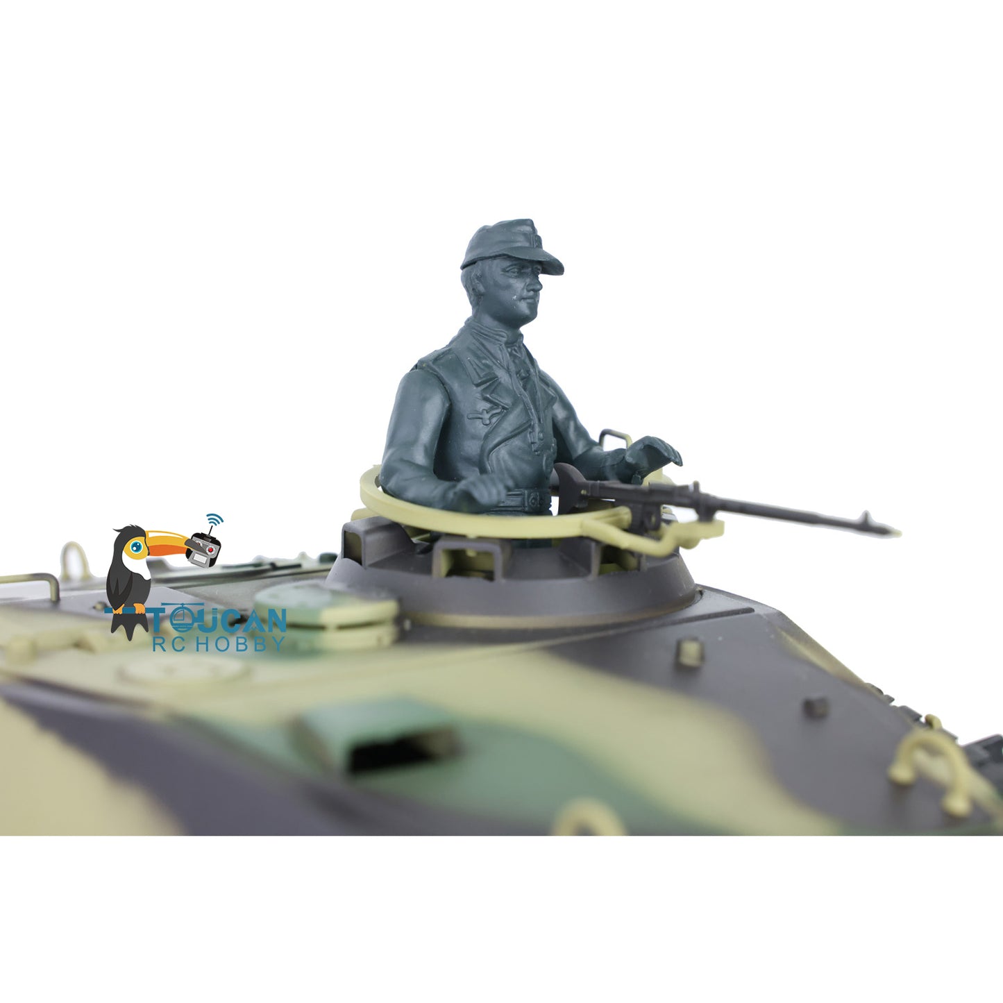 1/16 Henglong TK7.0 RC Tank Model 3888A King Tiger Plastic 2.4G German Tank Model w/ FPV 360 Degrees Rotating Turret Barrel Recoil