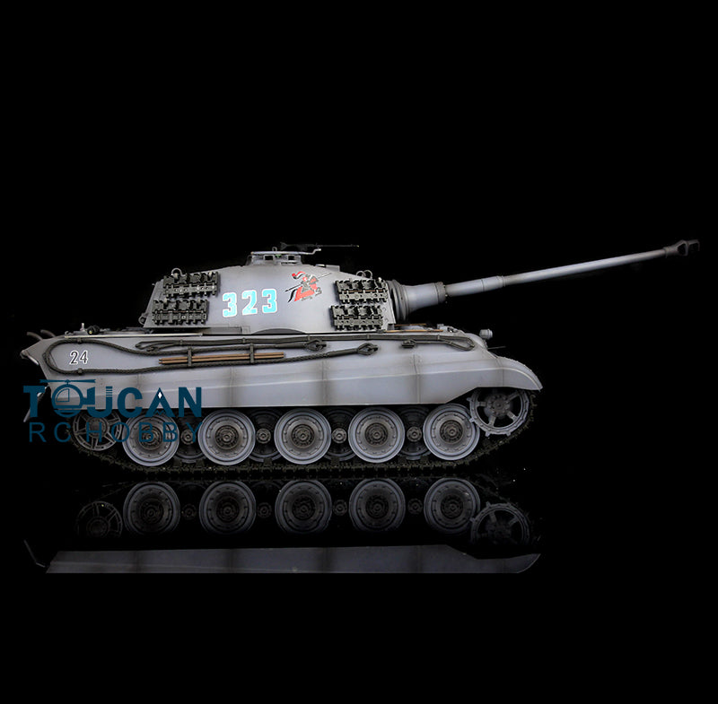 Henglong 7.0 1/16 Upgraded RC Tank Model 3888A German King Tiger w/ 360 Degrees Rotating Turret FPV Barrel Recoil Metal Tracks 2 Sound