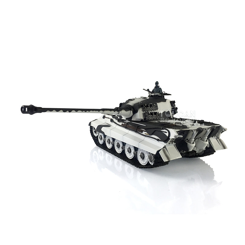 Henglong 1/16 RC Tank 3888A TK7.0 King Tiger Remote Control Tank w/ 360 Degrees Rotating Turret Metal Road Wheel Engine Sound