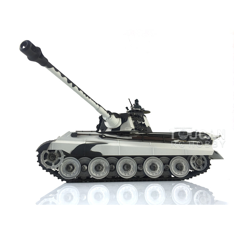 Henglong 7.0 1/16 Upgraded RC Tank Model 3888A German King Tiger w/ 360 Degrees Rotating Turret FPV Barrel Recoil Metal Tracks 2 Sound