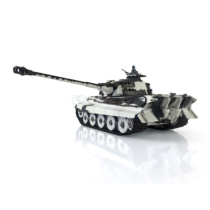 Henglong 1/16 TK7.0 Radio Control Tank German King Tiger Upgraded 3888A RC Tank 360 Degrees Rotating Turret Metal Tracks BB Shooting