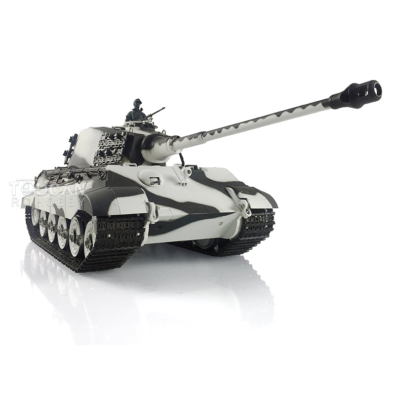 Henglong 1/16 Remote Control Tank Model 3888A 7.0 Plastic German King Tiger w/ Barrel Recoil 360 Degrees Rotating Turret Engine Sound