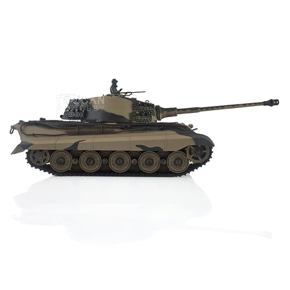 Henglong 1/16 RC Tank 3888A TK7.0 King Tiger Remote Control Tank w/ 360 Degrees Rotating Turret Metal Road Wheel Engine Sound