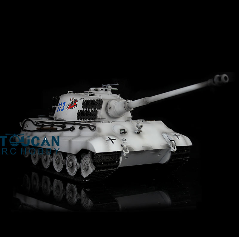 Henglong 1/16 RC Tank 3888A TK7.0 King Tiger Remote Control Tank w/ 360 Degrees Rotating Turret Metal Road Wheel Engine Sound