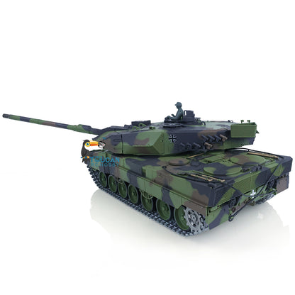 2.4Ghz Remote Controller Henglong 1/16 TK7.0 Edition Metal Leopard2A6 RC Tank Model 3889 W/ 360 Degrees Rotating Turret Battery Charger