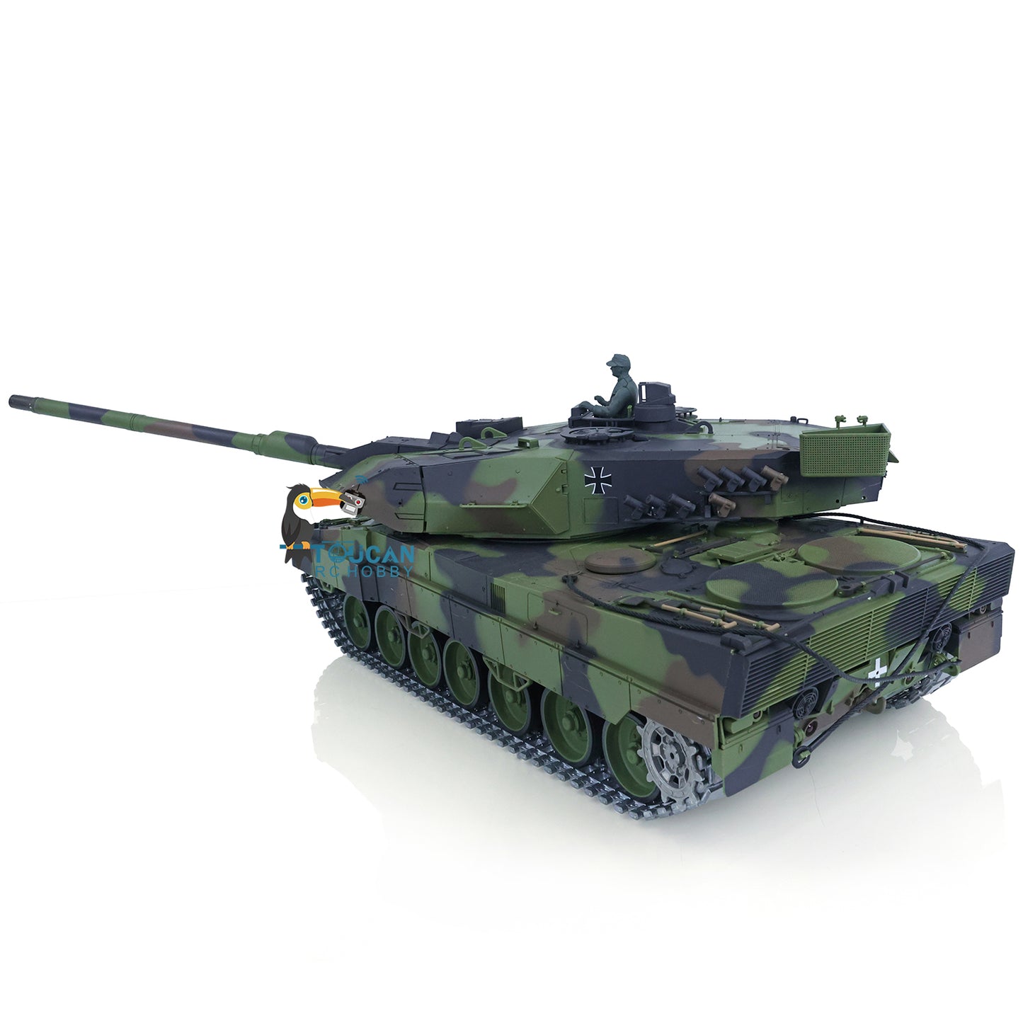 2.4Ghz Remote Control Henglong 1/16 7.0 Upgrade FPV German Leopard2A6 Military RC Battle Tank Model 3889 Festival Gifts Collection