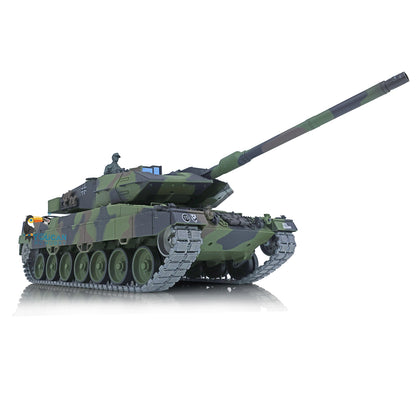 2.4Ghz Remote Control Henglong 1/16 7.0 Upgrade FPV German Leopard2A6 Military RC Battle Tank Model 3889 Festival Gifts Collection