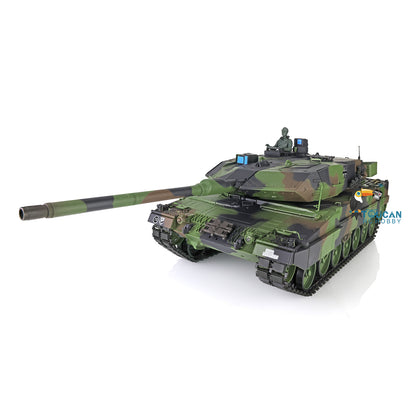 Heng Long 1/16 Military Tank Model TK7.0 Plastic Leopard2A6 RC Tank Model 3889 FPV Barrel Recoil Radio Control Rotating Turret