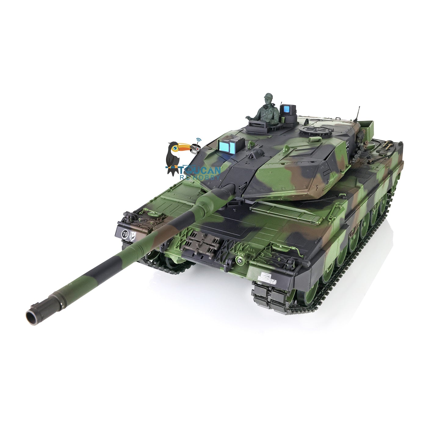 Heng Long 1/16 Military Tank Model TK7.0 Plastic Leopard2A6 RC Tank Model 3889 FPV Barrel Recoil Radio Control Rotating Turret