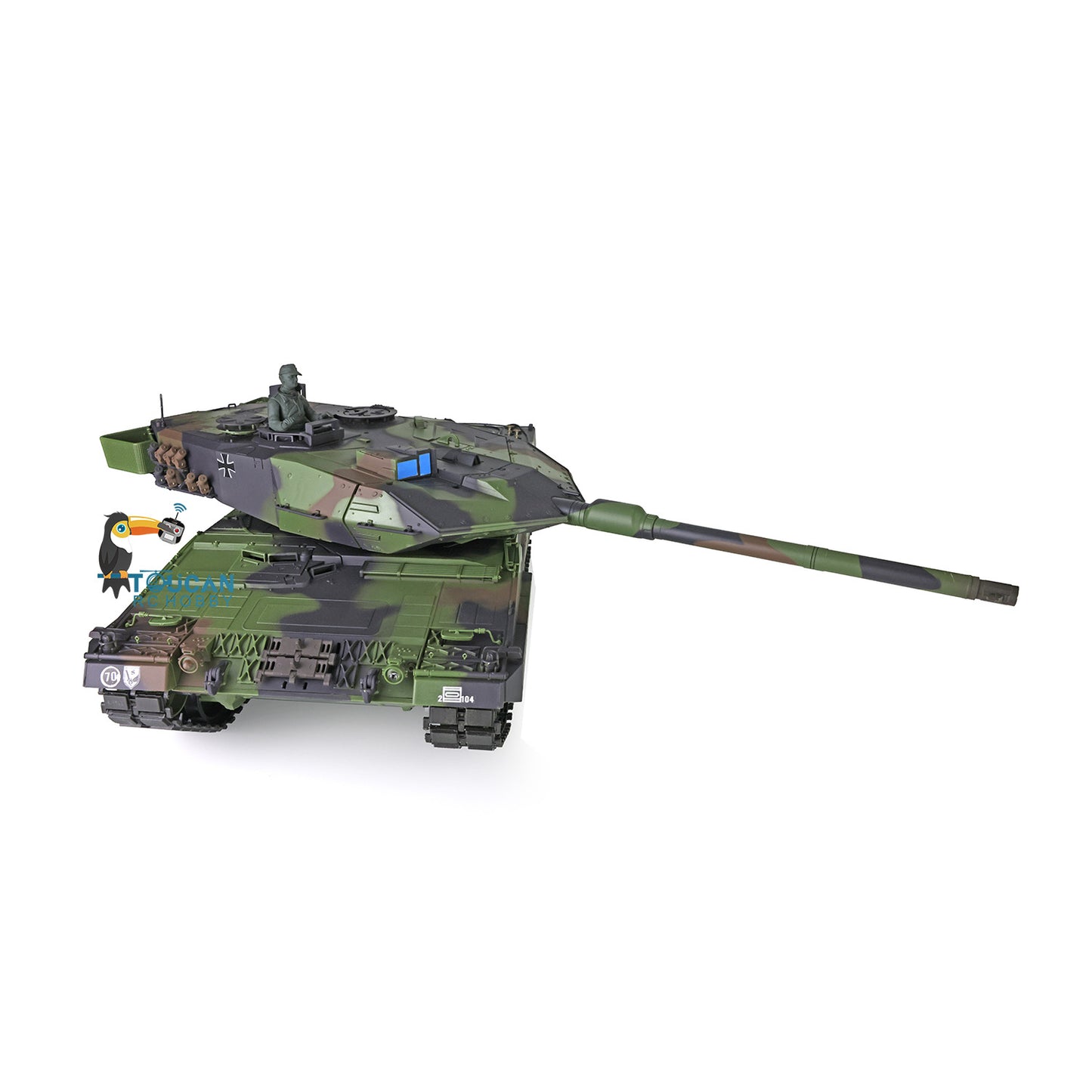 Heng Long 1/16 Military Tank Model TK7.0 Plastic Leopard2A6 RC Tank Model 3889 FPV Barrel Recoil Radio Control Rotating Turret