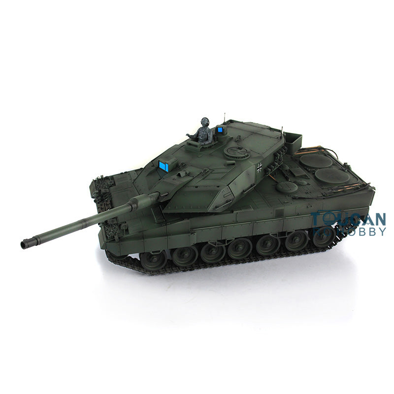 2.4Ghz Remote Controller Henglong 1/16 TK7.0 Edition Metal Leopard2A6 RC Tank Model 3889 W/ 360 Degrees Rotating Turret Battery Charger