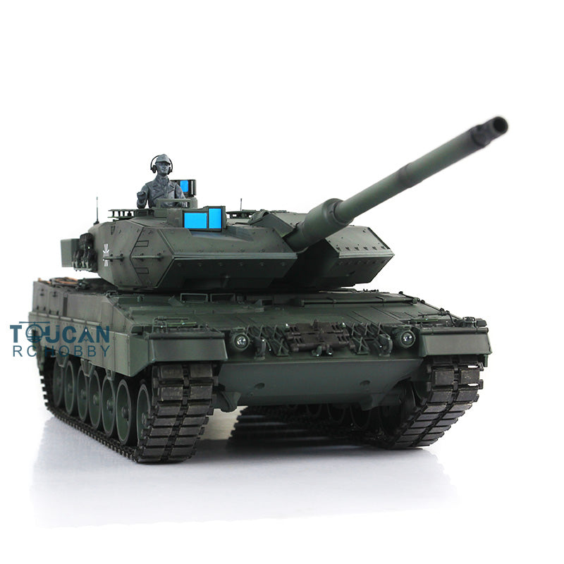 2.4Ghz Remote Controller Henglong 1/16 TK7.0 Edition Metal Leopard2A6 RC Tank Model 3889 W/ 360 Degrees Rotating Turret Battery Charger