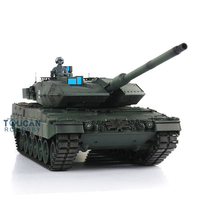 2.4Ghz Remote Control Henglong 1/16 7.0 Upgrade FPV German Leopard2A6 Military RC Battle Tank Model 3889 Festival Gifts Collection