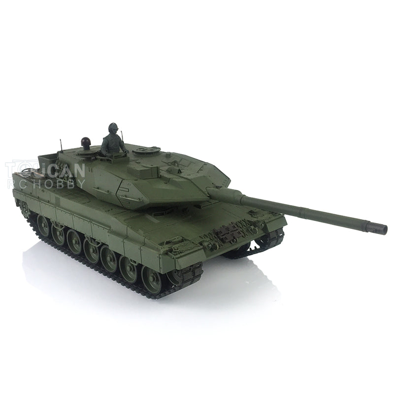 2.4Ghz Remote Controller Henglong 1/16 TK7.0 Edition Metal Leopard2A6 RC Tank Model 3889 W/ 360 Degrees Rotating Turret Battery Charger