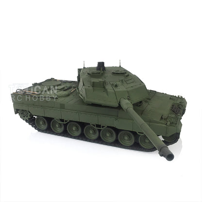 2.4Ghz Remote Control Henglong 1/16 7.0 Upgrade FPV German Leopard2A6 Military RC Battle Tank Model 3889 Festival Gifts Collection