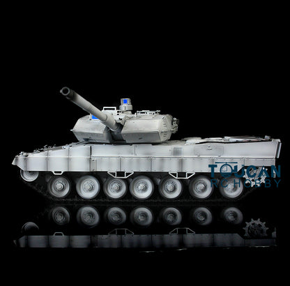 2.4Ghz Remote Controller Henglong 1/16 TK7.0 Edition Metal Leopard2A6 RC Tank Model 3889 W/ 360 Degrees Rotating Turret Battery Charger