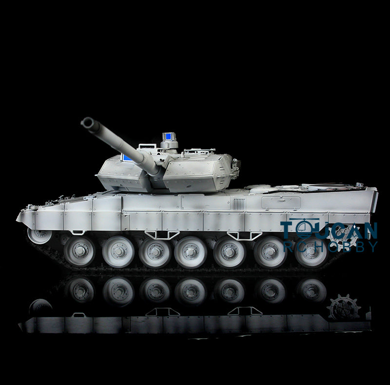 2.4Ghz Remote Control Henglong 1/16 7.0 Upgrade FPV German Leopard2A6 Military RC Battle Tank Model 3889 Festival Gifts Collection