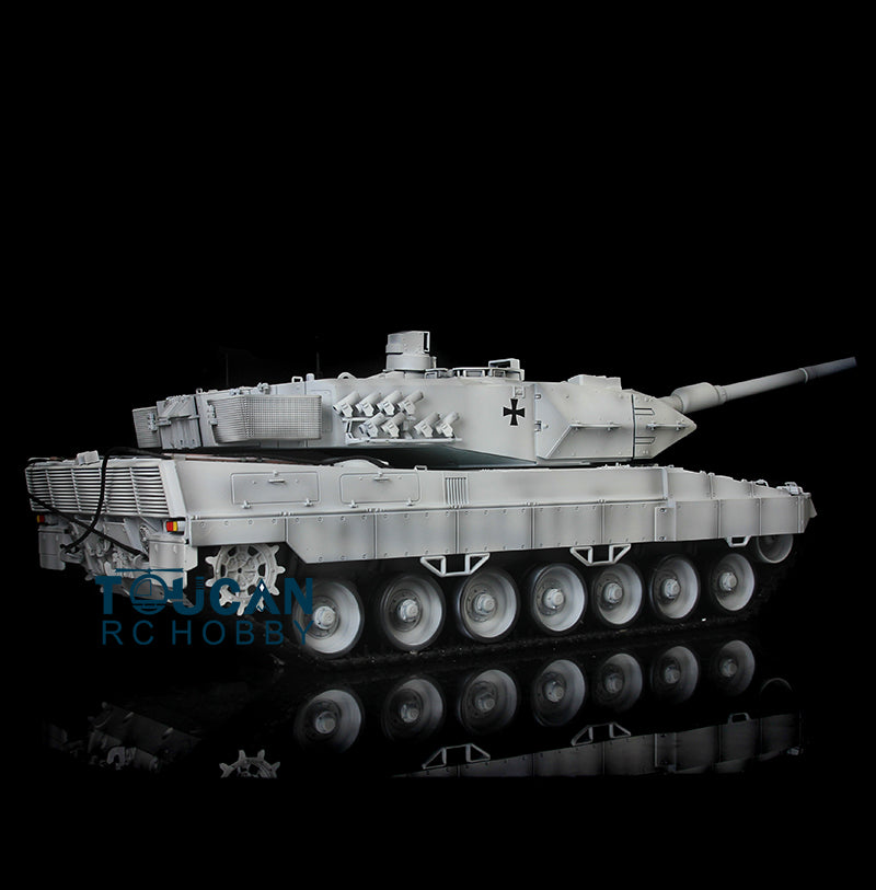 2.4Ghz Remote Control Henglong 1/16 7.0 Upgrade FPV German Leopard2A6 Military RC Battle Tank Model 3889 Festival Gifts Collection