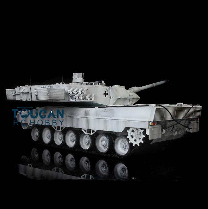 IN STOCK Henglong 1/16 TK7.0 Edition Upgraded Leopard2A6 RC Tank Model 3889 W/ 360 Degrees Rotating Turret Metal Driving Gearbox Tracks