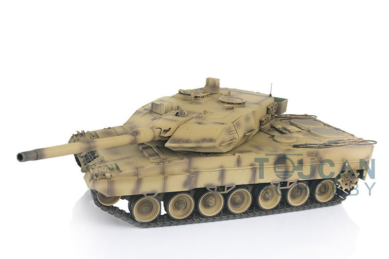 2.4Ghz Remote Controller Henglong 1/16 TK7.0 Edition Metal Leopard2A6 RC Tank Model 3889 W/ 360 Degrees Rotating Turret Battery Charger