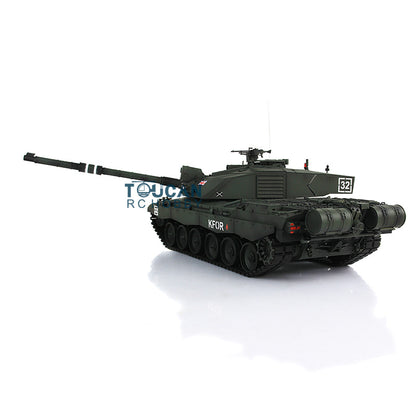 Henglong 1:16 Challenger II RTR RC Tank Model TK7.0 3908 360 Degrees Turret Steel Gearbox Metal Tracks Idlers Sprockets Road Wheels