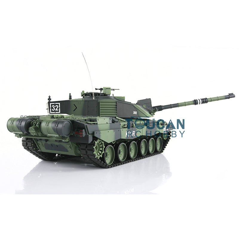 Henglong 1/16 Scale 7.0 2.4Ghz Plastic Version British Challenger II RTR RC Tank Model 3908 340 Turret Air Soft IR System