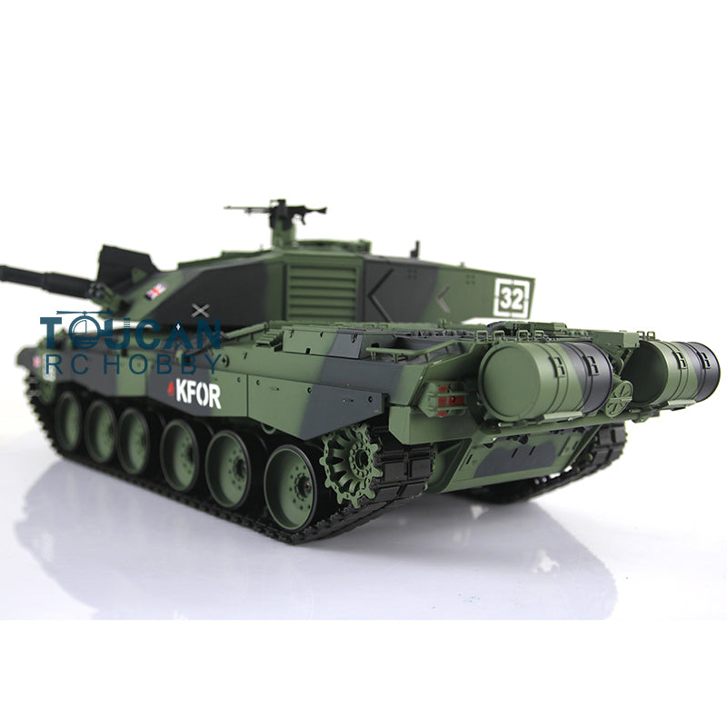 Henglong 1/16 Scale 7.0 2.4Ghz Plastic Version British Challenger II RTR RC Tank Model 3908 340 Turret Air Soft IR System