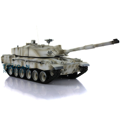 Henglong 1:16 Challenger II RTR RC Tank Model TK7.0 3908 360 Degrees Turret Steel Gearbox Metal Tracks Idlers Sprockets Road Wheels