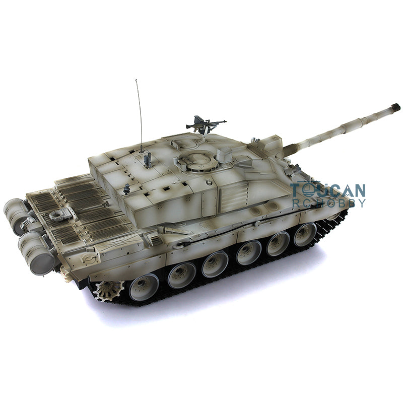 Henglong 1:16 Challenger II RTR RC Tank Model TK7.0 3908 360 Degrees Turret Steel Gearbox Metal Tracks Idlers Sprockets Road Wheels