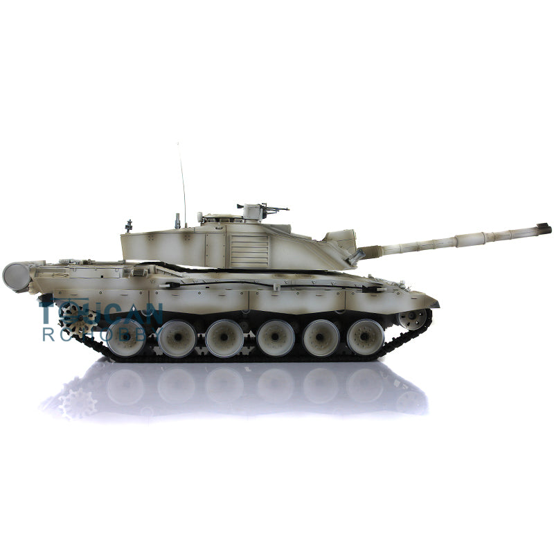 Henglong 7.0 1/16 Scale FPV UK Challenger II RTR RC Tank Model 3908 360 Degrees Turret Speaker First Person View Steel Gearbox