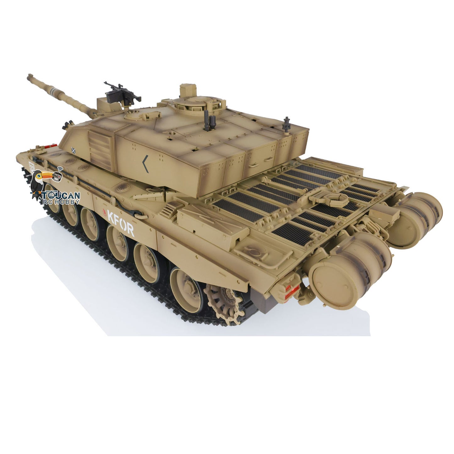 Henglong 7.0 1/16 Scale FPV UK Challenger II RTR RC Tank Model 3908 360 Degrees Turret Speaker First Person View Steel Gearbox