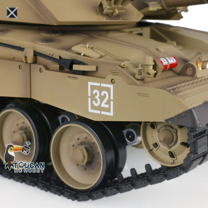 Henglong 7.0 1/16 Scale FPV UK Challenger II RTR RC Tank Model 3908 360 Degrees Turret Speaker First Person View Steel Gearbox