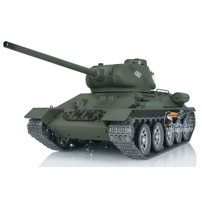 Henglong FPV 1/16 7.0 Soviet T34-85 RTR RC Tank 3909 Model 360 Degrees Turret Barrel Recoil Metal Tracks Wheels Sound Smoke