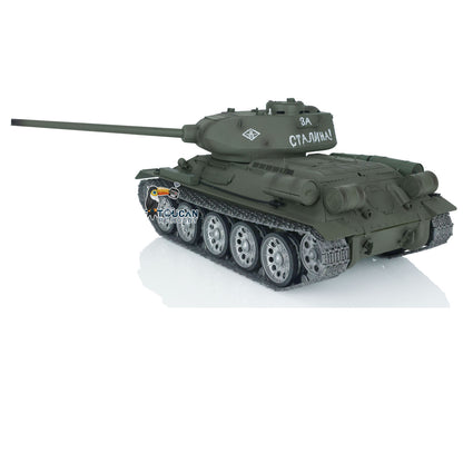 Henglong FPV 1/16 7.0 Soviet T34-85 RTR RC Tank 3909 Model 360 Degrees Turret Barrel Recoil Metal Tracks Wheels Sound Smoke